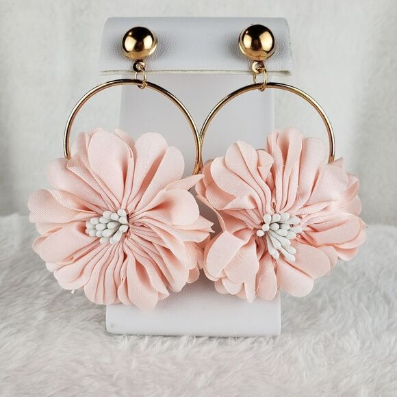 Flower Bloom Drop Earrings - Picture 1 of 3